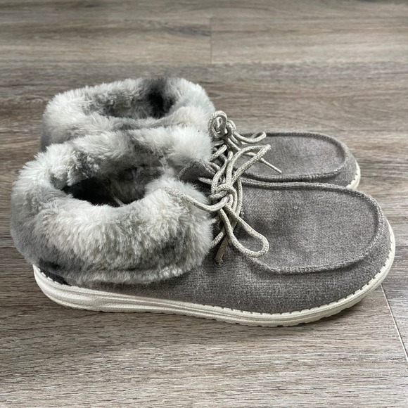 Hey Dude Women's Shoes Britt Sunset Smoke Ankle High Booties 9 Gray - Picture 1 of 8